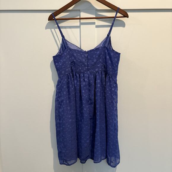 NWT Fairy Babydoll Dress Juniors Large Blue Chiffon Sheer Overlay Whimsy Y2K - Picture 8 of 15